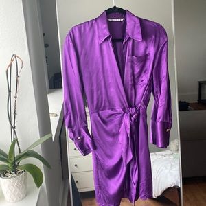 Zara Silk wrap dress